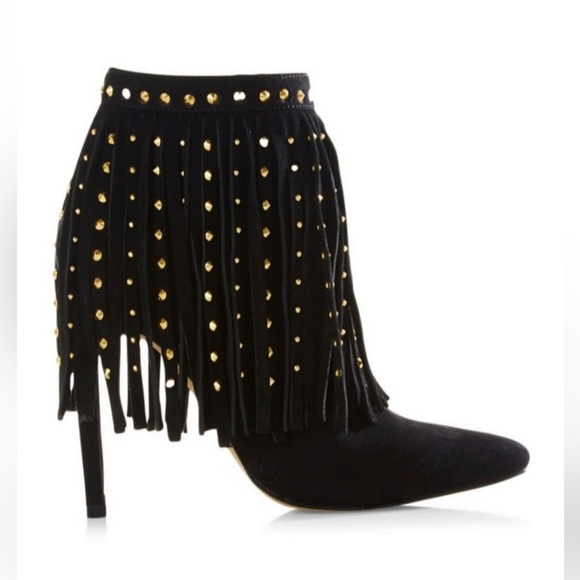 Express studded fringe ankle boots size 7 - Picture 1 of 16